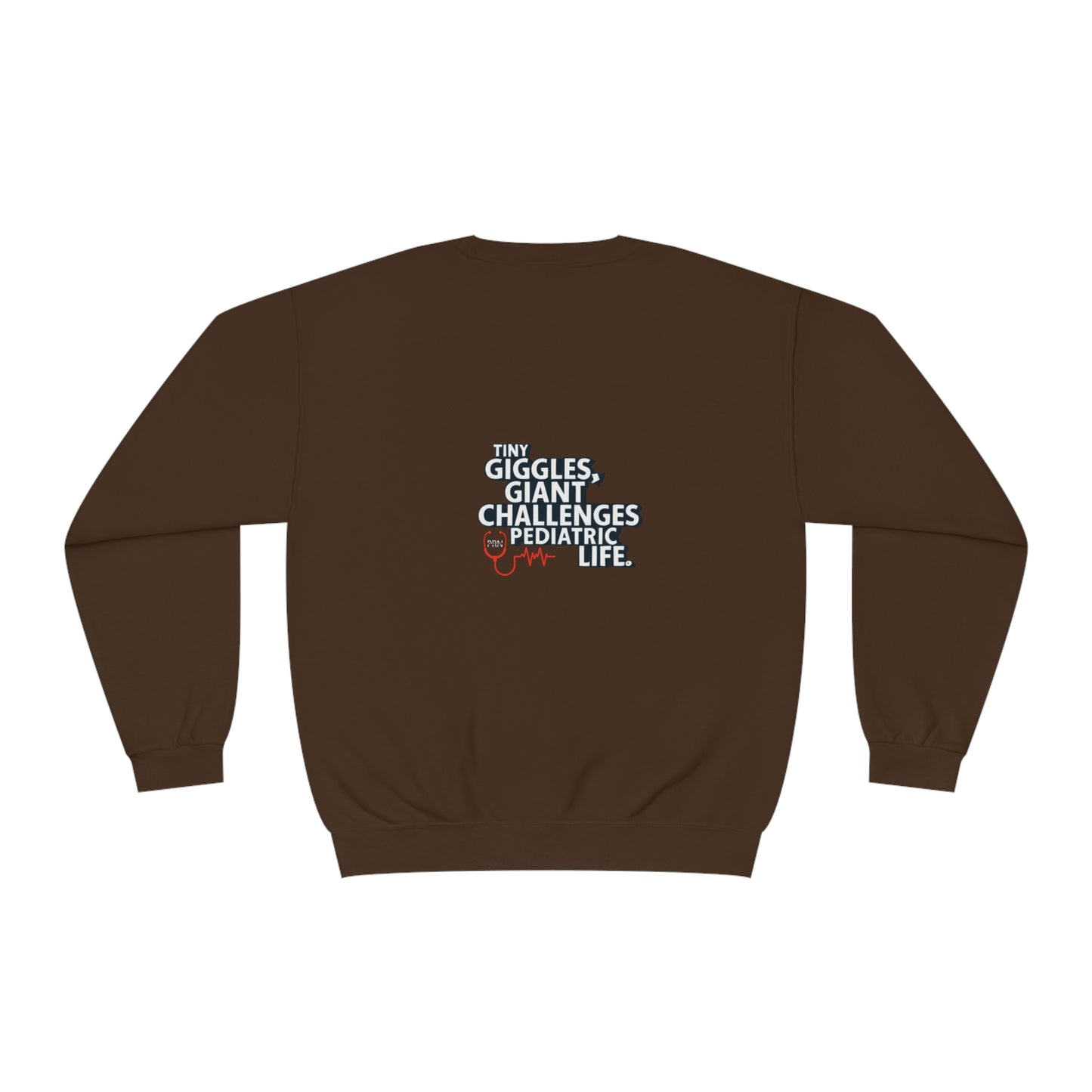 "Tiny Giggles, Giant Challenges" Unisex Crewneck Sweatshirt