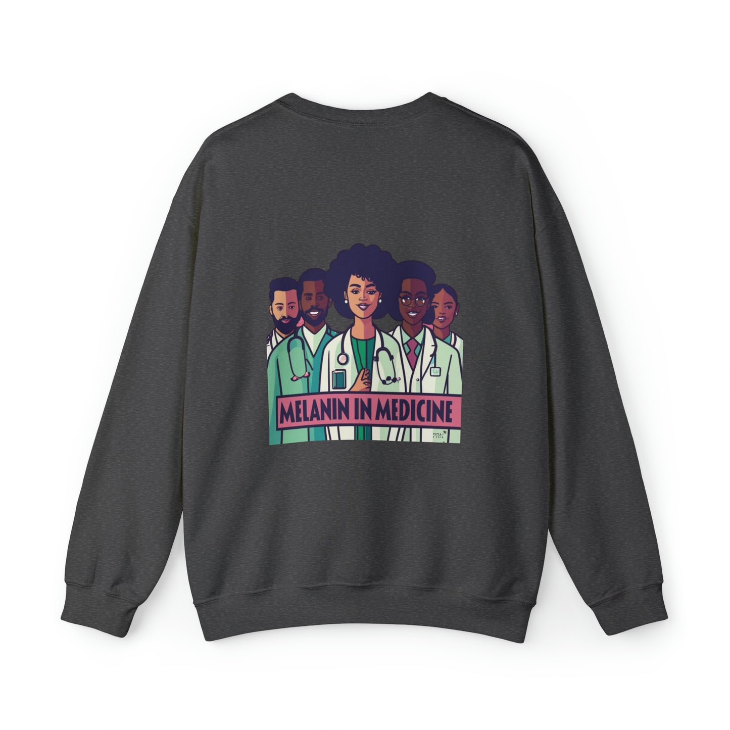 "Melanin in Medicine" Unisex Crewneck Sweatshirt