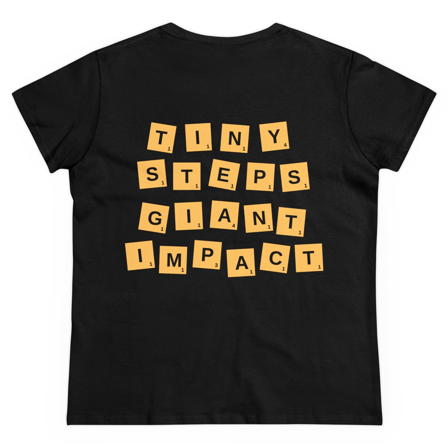 "Tiny Steps, Giant Impact" Women's Cotton Tee