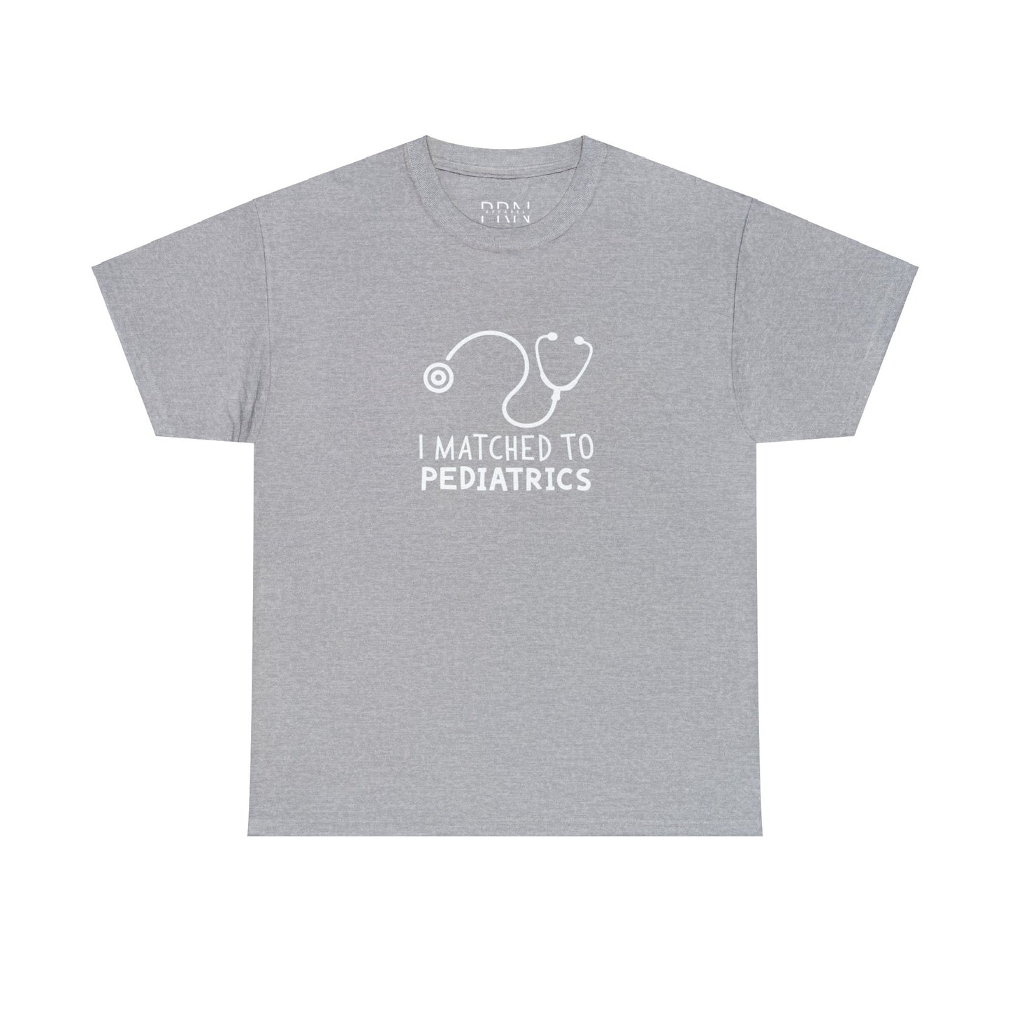 "I Matched to Pediatrics" Unisex Heavy Cotton Tee